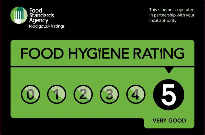 FOOD HYGIENE RATING - 5 - VERY GOOD